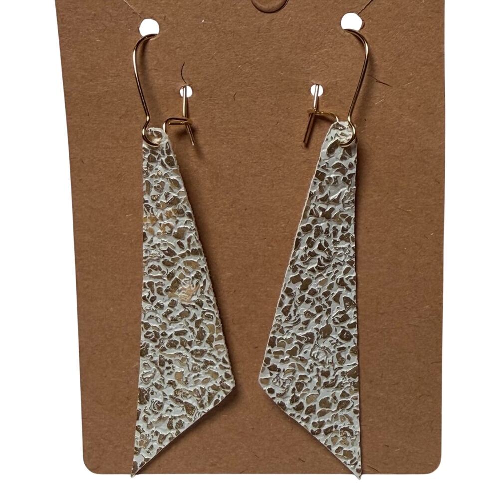 Geometric earrings handmade vegan